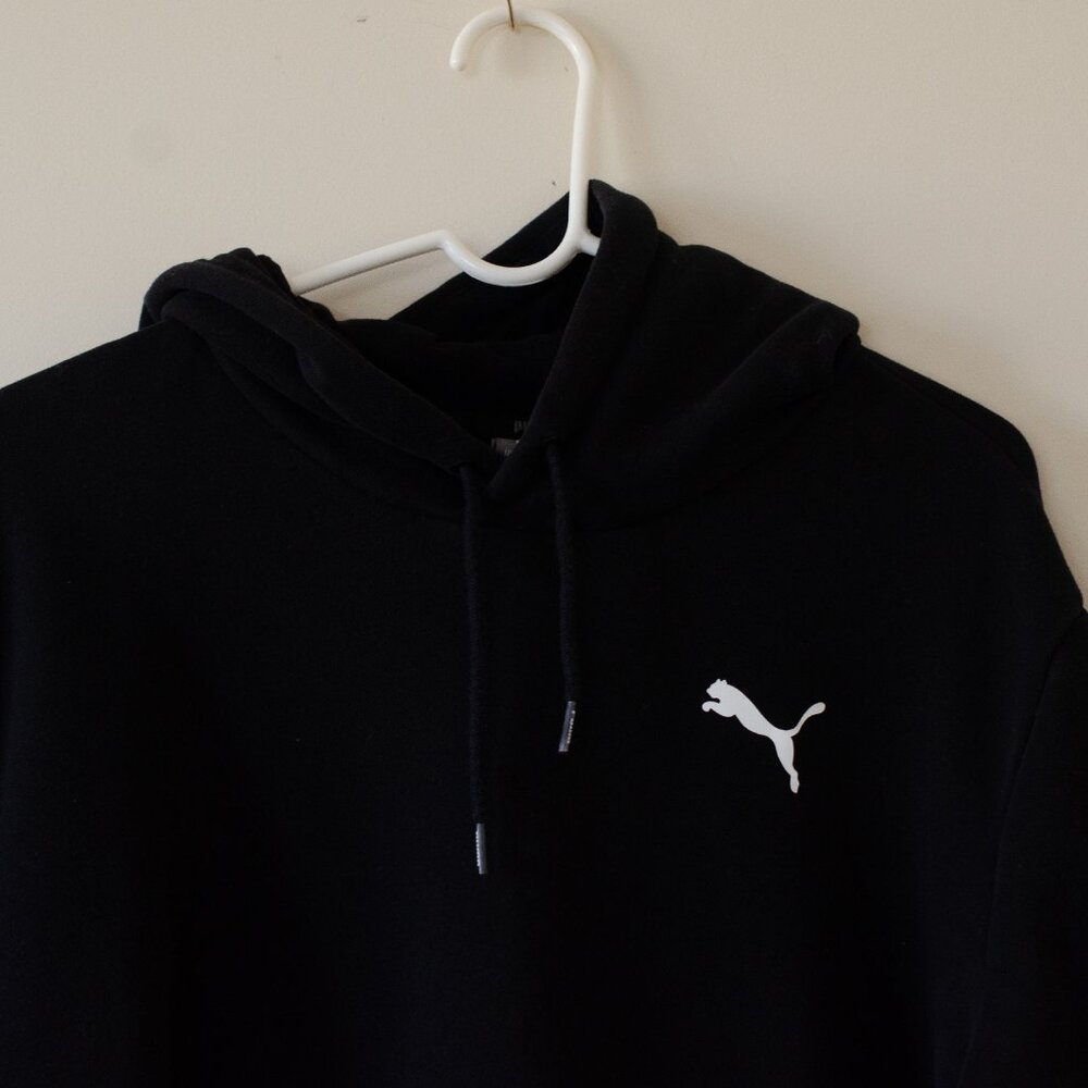 Puma Men's Hoodie in Black and White - Picture 3 of 5